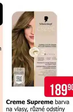 Teta Creme Supreme barva na vlasy, různé odstíny nabídka