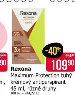 Teta Rexona Maximum Protection tuhý, krémový antiperspirant 45 ml, různé druhy nabídka