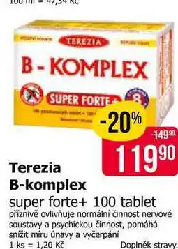 Teta Terezia B-komplex super forte+ 100 tablet nabídka