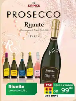 Tamda Foods Riunite prosecco 0,75L nabídka