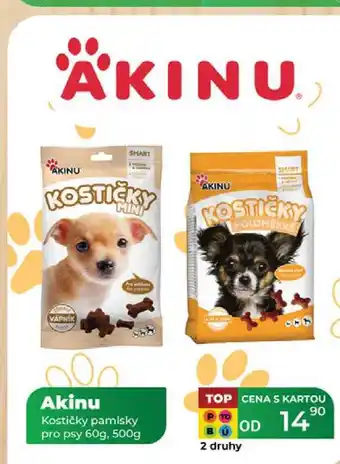 Tamda Foods Akinu Kostičky pamlsky pro psy 60g, 500g nabídka