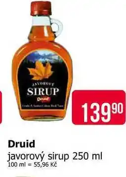 Teta Druid javorový sirup 250 ml nabídka