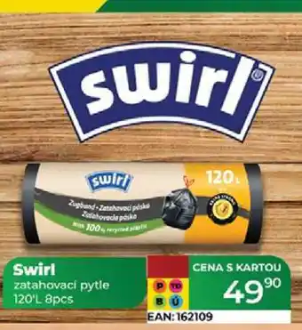 Tamda Foods Swirl zatahovací pytle 120'L 8pcs nabídka