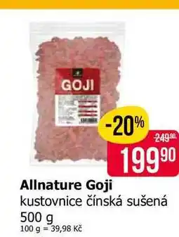 Teta Allnature Goji kustovnice čínská sušená 500 g nabídka