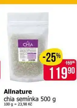 Teta Allnature chia semínka 500 g nabídka