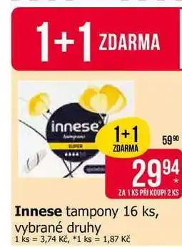 Teta Innese tampony 16 ks, vybrané druhy nabídka