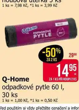 Teta Q-Home odpadkové pytle 60 l, 30 ks nabídka