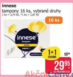 Teta innese tampony 16 ks, vybrané druhy nabídka