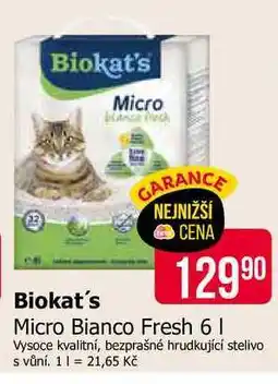 Teta Biokat's Micro Bianco Fresh 6 l nabídka