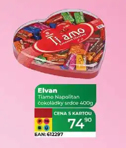 Tamda Foods Elvan Tiamo Napolitan čokoládky srdce 400g nabídka