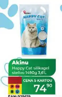 Tamda Foods Akinu Happy Cat silikagel stelivo 1490g nabídka