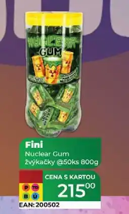 Tamda Foods Fini Nuclear Gum žvýkačky @50ks 800g nabídka