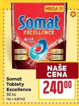 Billa Somat Tablety Excellence 50 ks nabídka