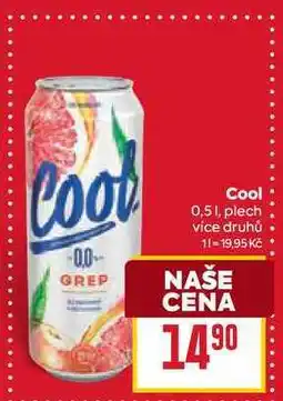 Billa Cool 0,5 1, plech nabídka