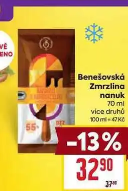 Billa Benešovská Zmrzlina nanuk 70 ml nabídka