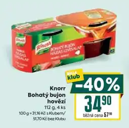 Billa Knorr Bohatý bujón hovězí nabídka
