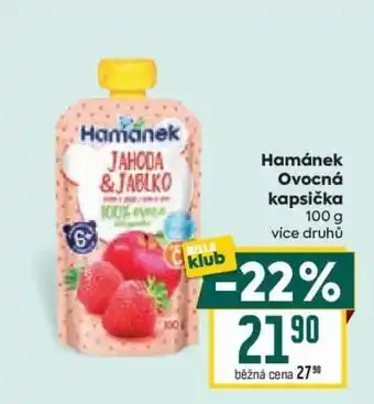 Billa Hamánek ovocná kapsička nabídka