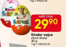 Hruška Kinder vejce nabídka