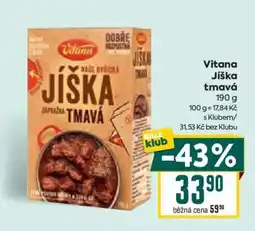 Billa Vitana Jíška tmavá nabídka