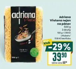 Billa Adriana Vřetena nejen na pánev nabídka