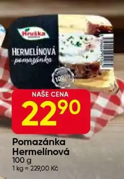 Hruška Pomazánka Hermelínová nabídka