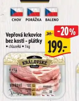 Albert Vepřová krkovice bez kosti – plátky nabídka