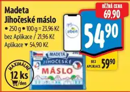 Albert Madeta Jihočeské máslo nabídka