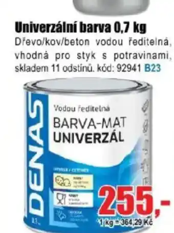 EVA Univerzální barva nabídka