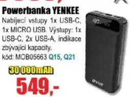 EVA Powerbanka YENKEE nabídka