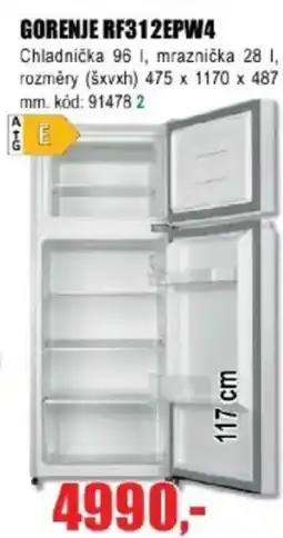 EVA GORENJE RF312EPW4 nabídka