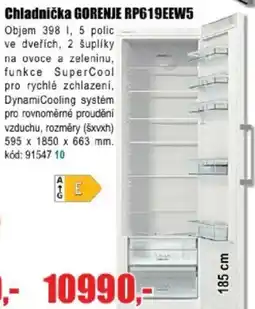 EVA Chladnička GORENJE RP619EEW5 nabídka