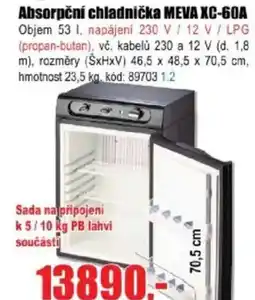 EVA Absorpční chladnička MEVA XC-60A nabídka