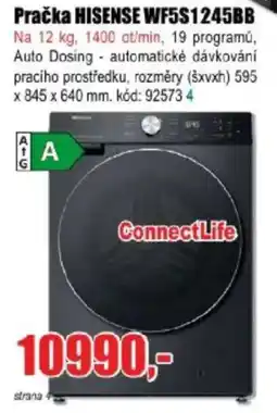 EVA Pračka HISENSE WF5S1245BB nabídka