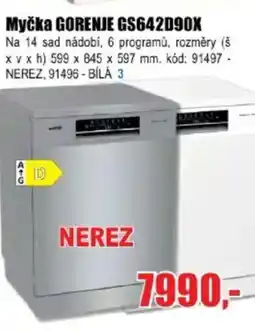 EVA Myčka GORENJE GS642090X nabídka