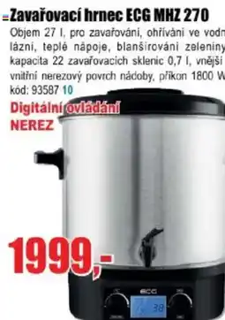 EVA Zavařovací hrnec ECG MHZ 270 nabídka