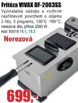 EVA Fritéza VIVAX DF-2003SS nabídka