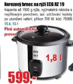 EVA Nerezový hrnec na rýži ECG RZ 19 nabídka