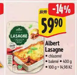 Albert Lasagne nabídka