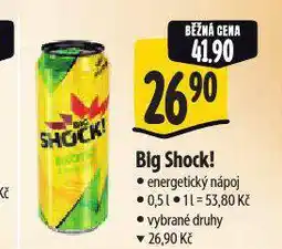 Albert Big shock! energetický nápoj nabídka