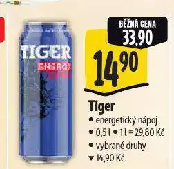 Albert Tiger energy drink nabídka
