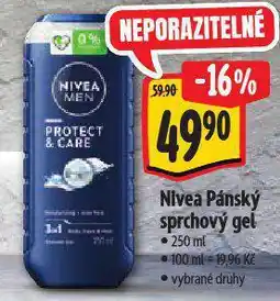 Albert Nivea sprchový gel nabídka