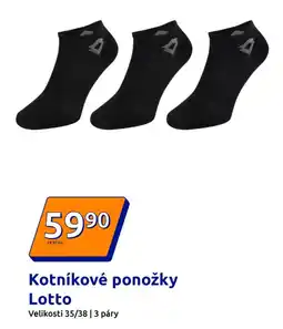 Action Kotníkové ponožky lotto nabídka
