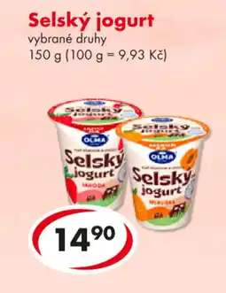 CBA OLMA Selský jogurt nabídka