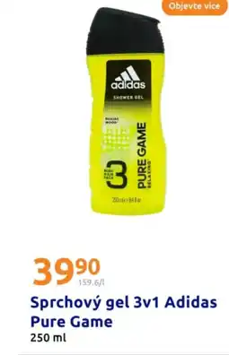 Action Sprchový gel 3v1 adidas pure game nabídka