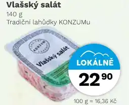 Konzum Vlašský salát nabídka
