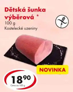 CBA Dětská šunka výběrová nabídka