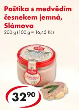 CBA Paštika s medvědím česnekem jemná, Slámova nabídka