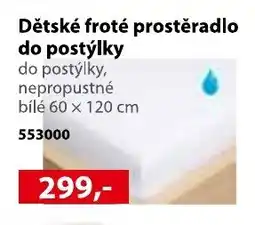 Konzum Dětské froté prostěradlo do postýlky nabídka
