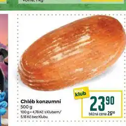 Billa Chléb konzumní 500 g nabídka