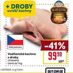 Billa Vodňanská kachna s droby chlazená cena za 1 kg nabídka
